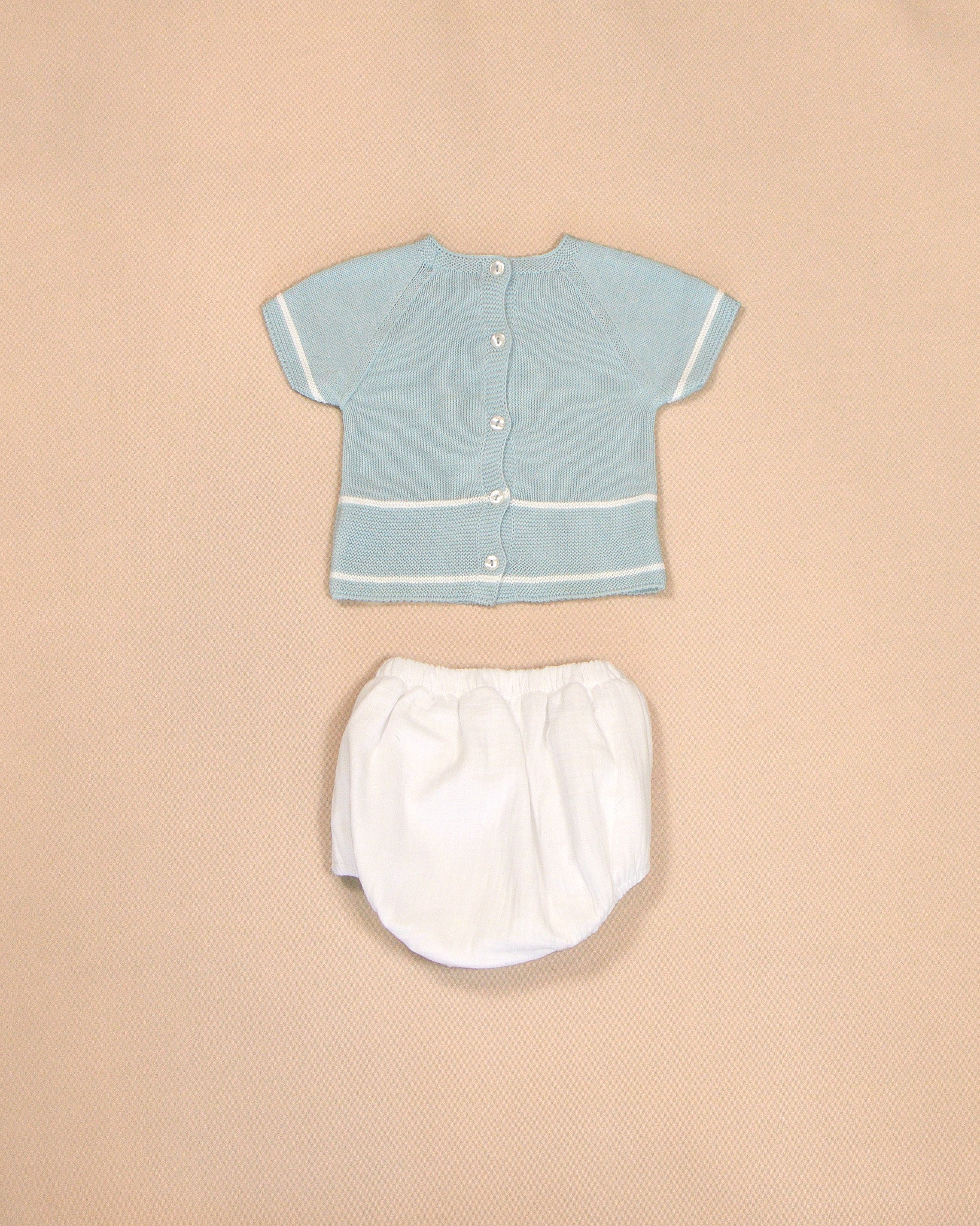 Taylor Knit Top with White Bloomers