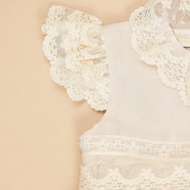 Diana 2 Piece - Baptismal Gown & Bonnet