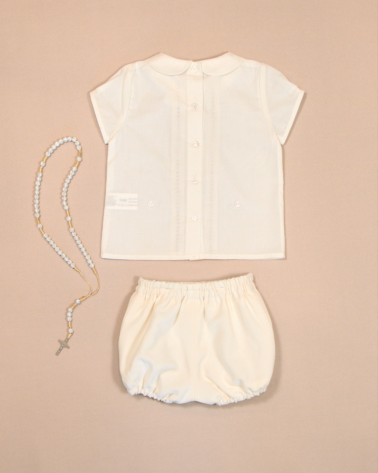 Peter Pan Collar Shirt & Gathered Bloomer Shorts