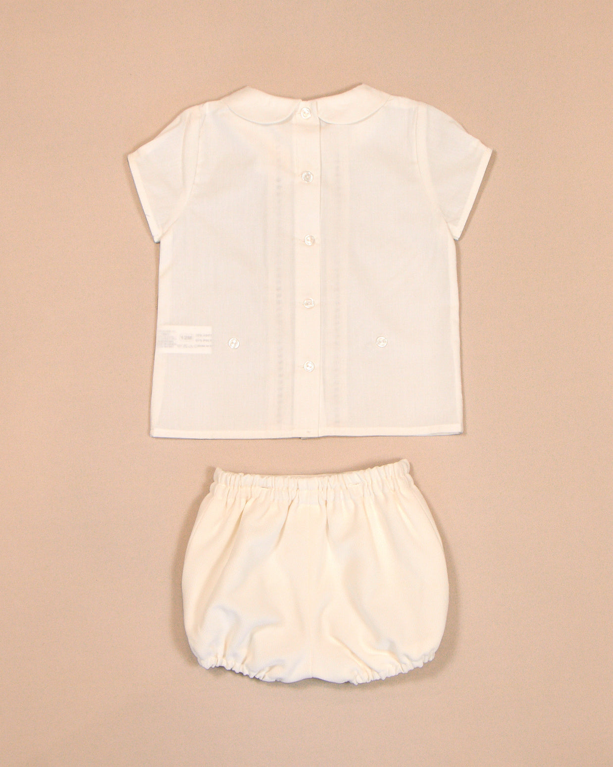 Peter Pan Collar Shirt & Gathered Bloomer Shorts