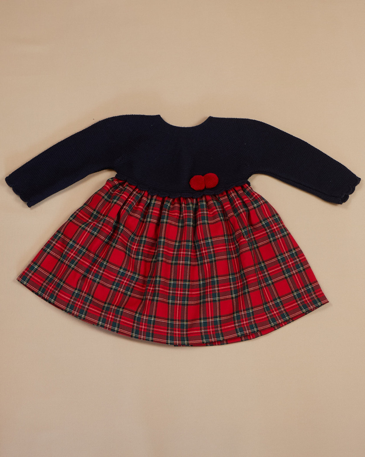 Holiday Plaid Baby Dress
