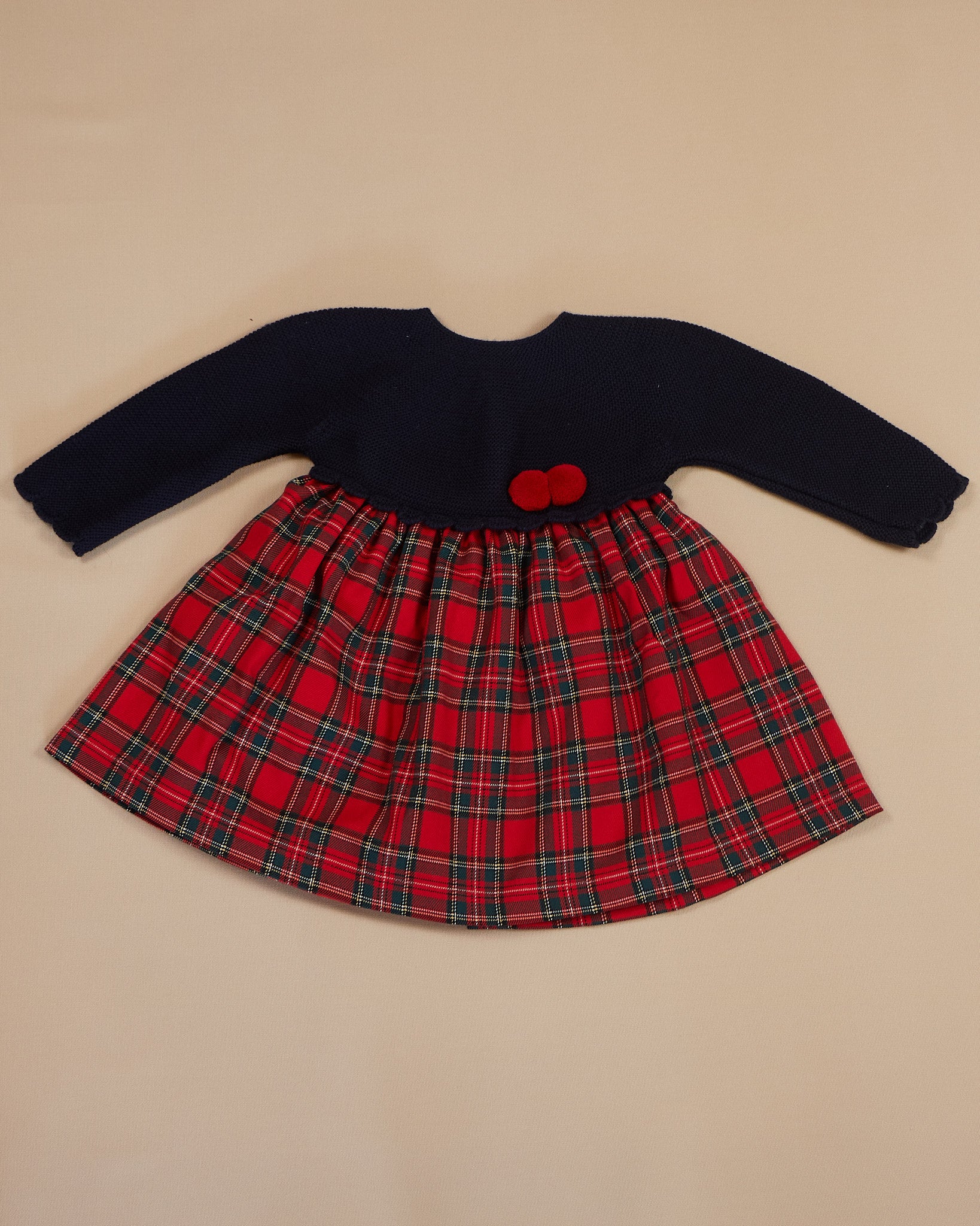 Holiday Plaid Baby Dress