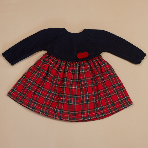 Holiday Plaid Baby Dress