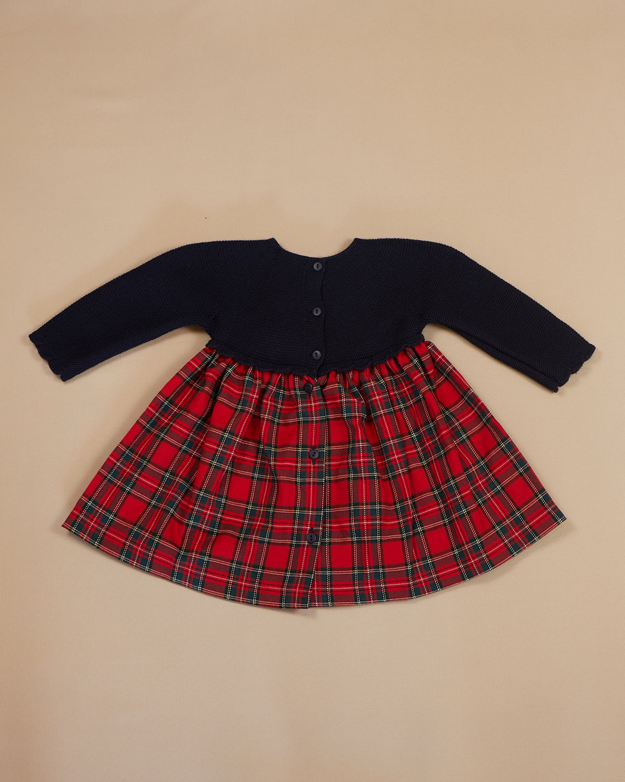 Holiday Plaid Baby Dress