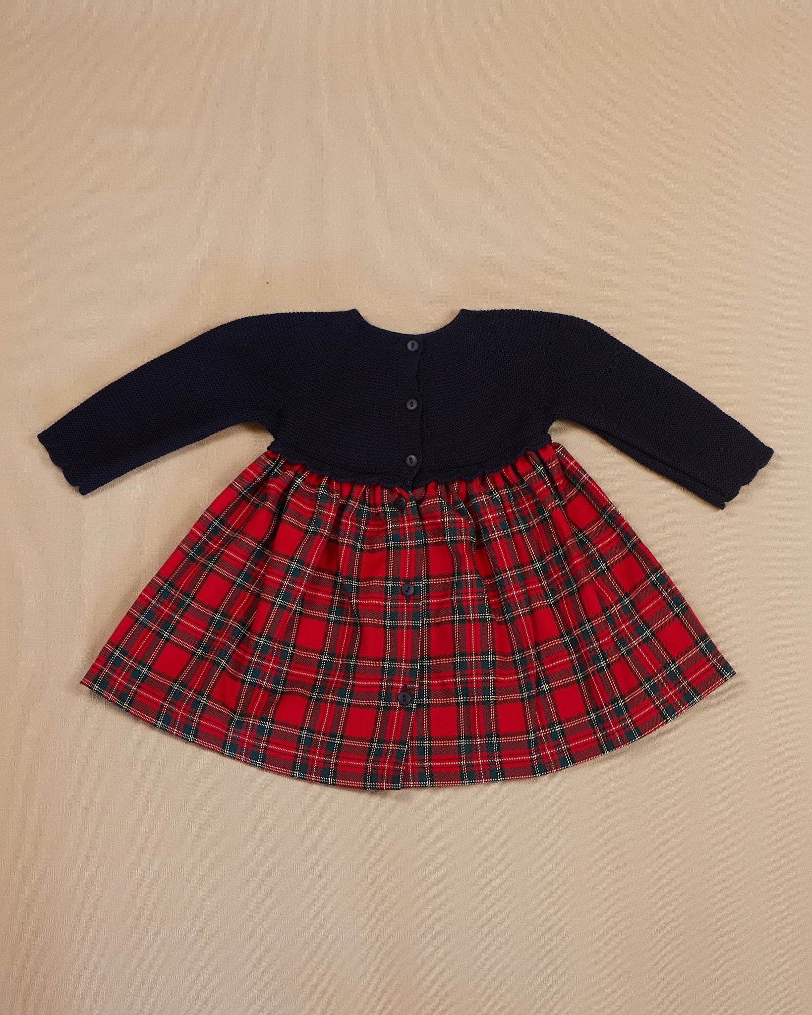 Holiday Plaid Baby Dress