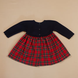 Holiday Plaid Baby Dress
