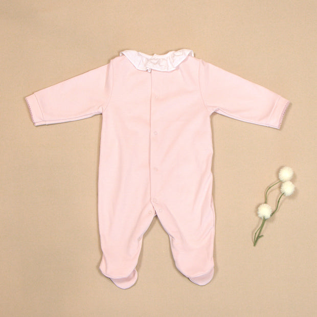 Butterflies Pajama with Embroidery & Ruffled Collar