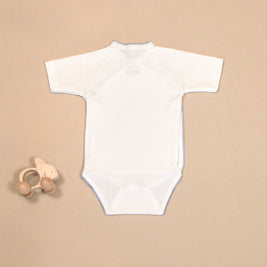 Giraffes Cotton Bodysuit with Wrap Design & Embroidery