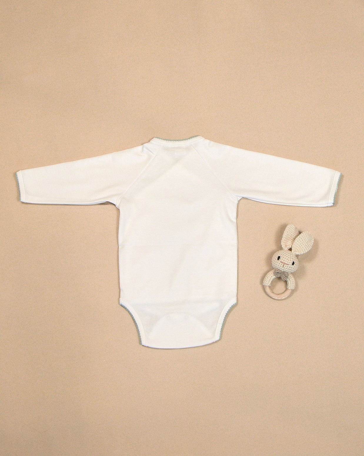 Hearts Bodysuit with Colored Stitching & Embroidery