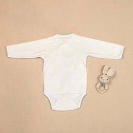 Hearts Bodysuit with Colored Stitching & Embroidery