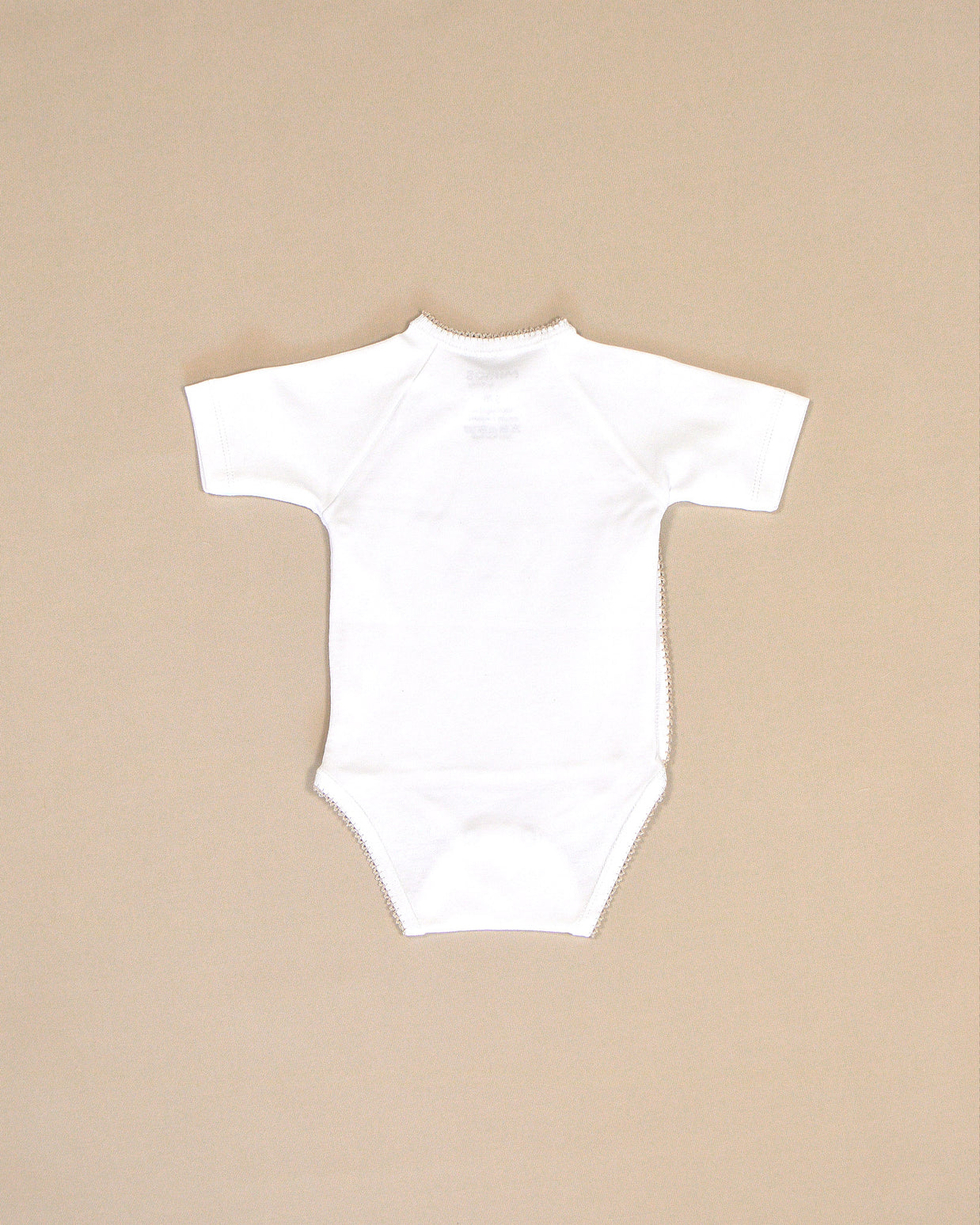Elephant Cotton Bodysuit with Wrap Design & Appliqué