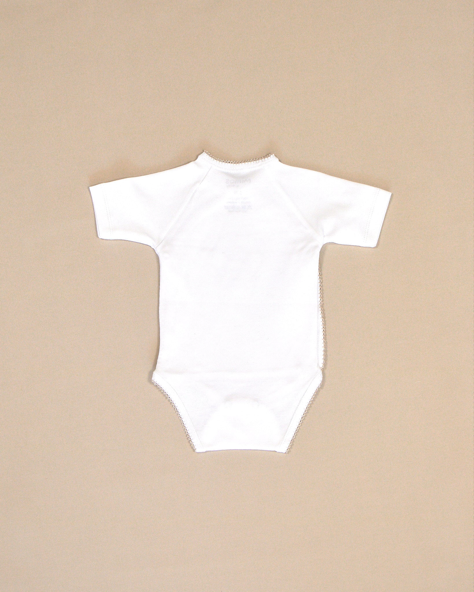 Elephant Cotton Bodysuit with Wrap Design & Appliqué