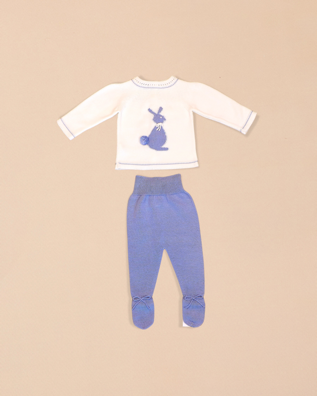 Frost 2 Piece Set – Bunny Motif, Footed Pants