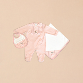 Rocking Horse 3 Piece Onesie, Matching Bib & Blanket