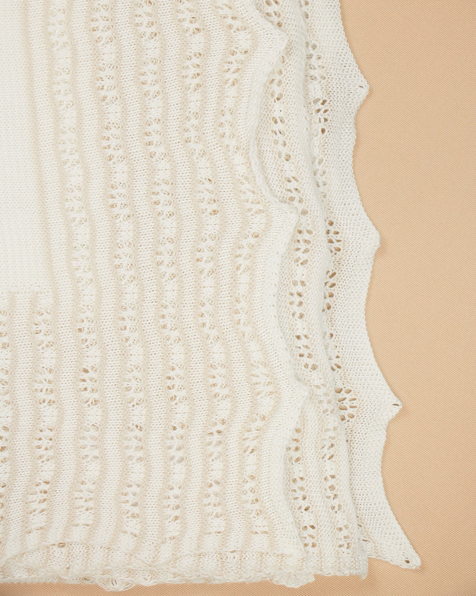 Taupe Knitted Blanket