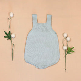 Jade Romper with Bunny Motif & White Top