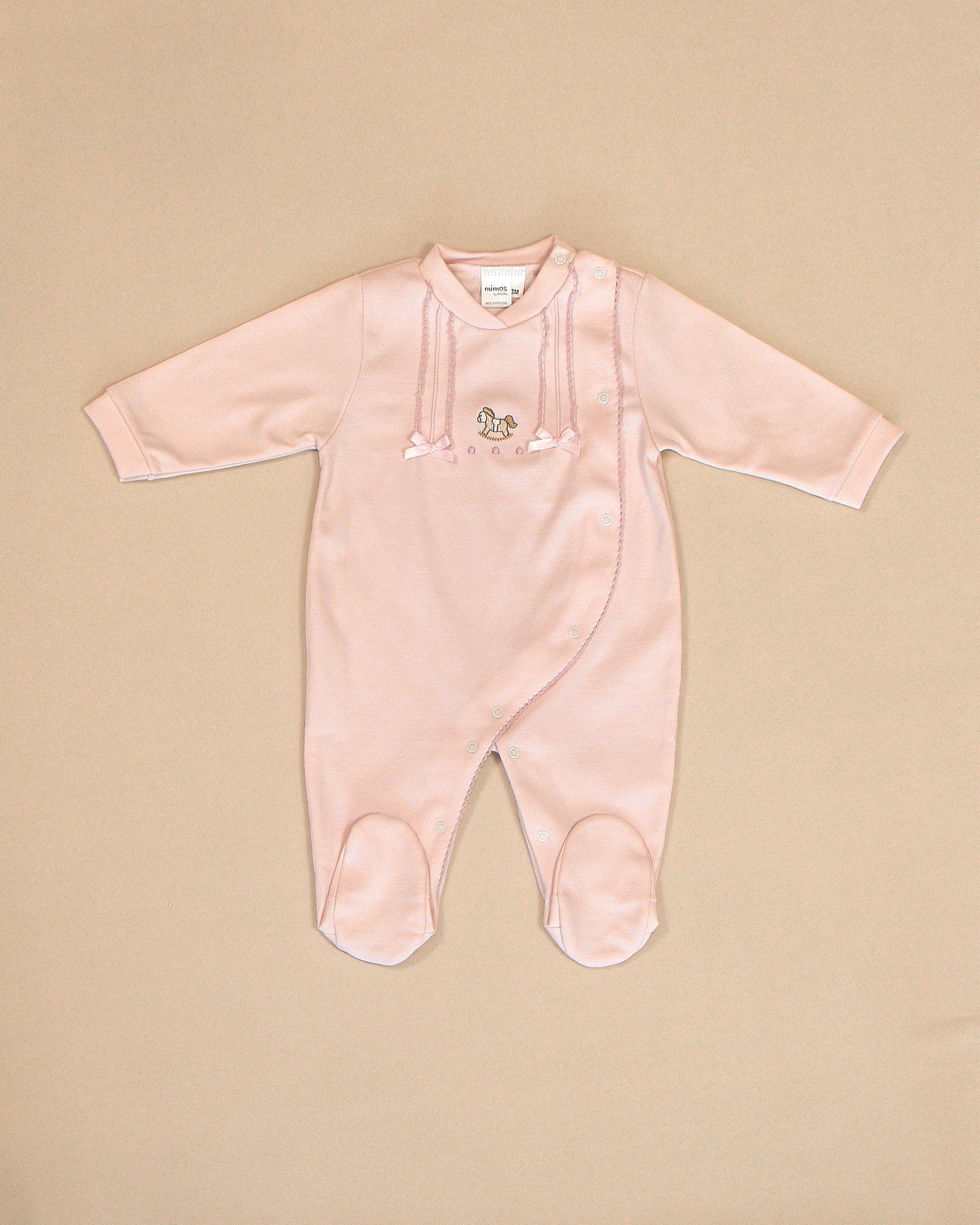 Rocking Horse 3 Piece Onesie, Matching Bib & Blanket