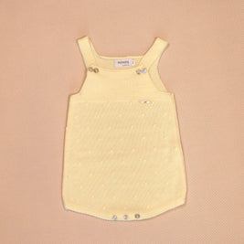 Lucia Knit Romper with Ruffled Top & Booties