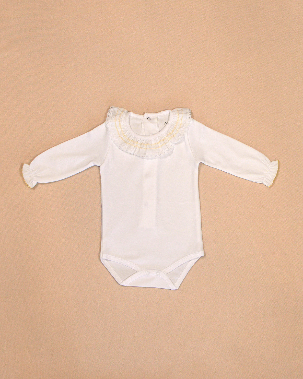 Lucia Knit Romper with Ruffled Top & Booties