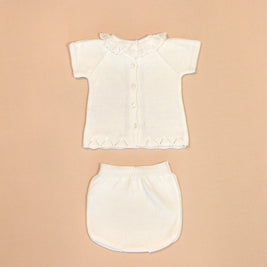 Cristina Ruffle Collar Top and Bloomers