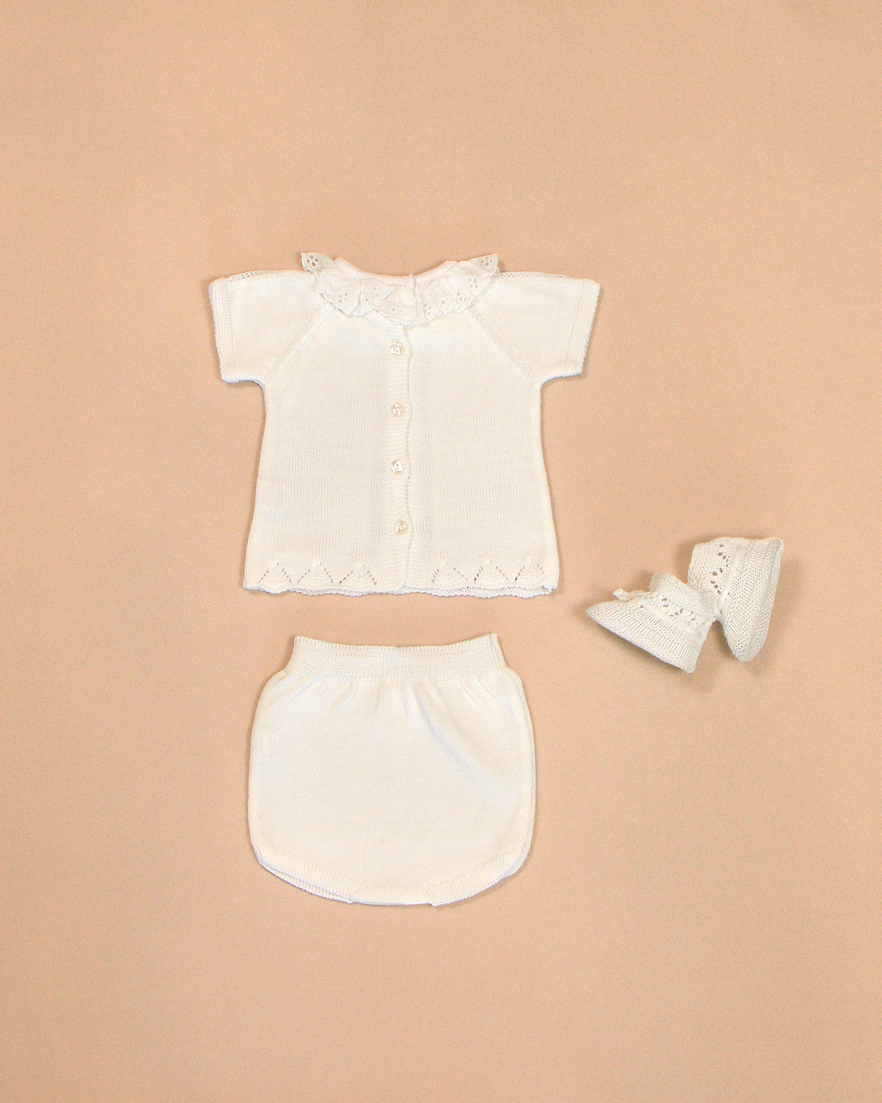 Cristina Ruffle Collar Top and Bloomers