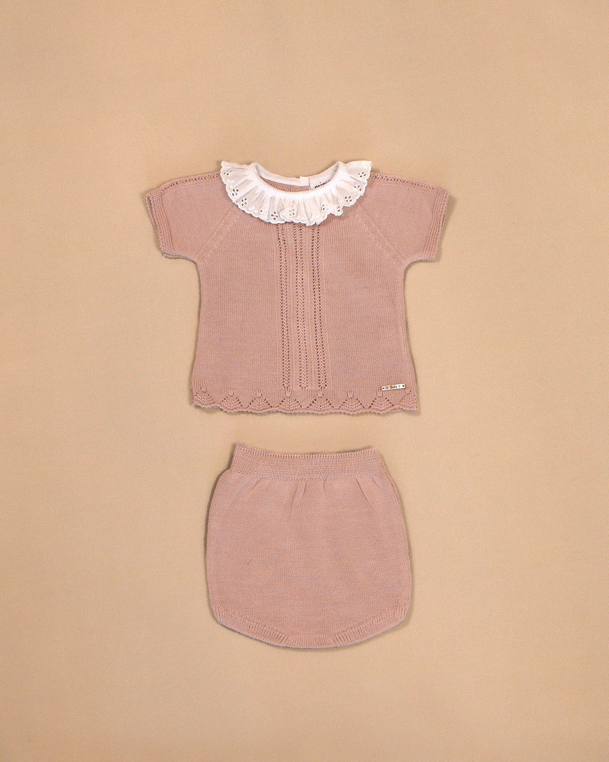 Cristina Ruffle Collar Top and Bloomers