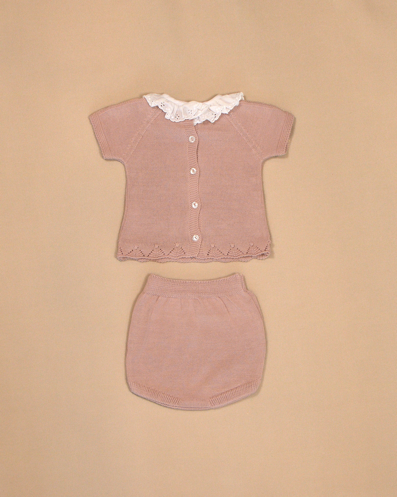 Cristina Ruffle Collar Top and Bloomers