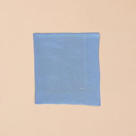 Knitted Baby Blanket  with Woven Border