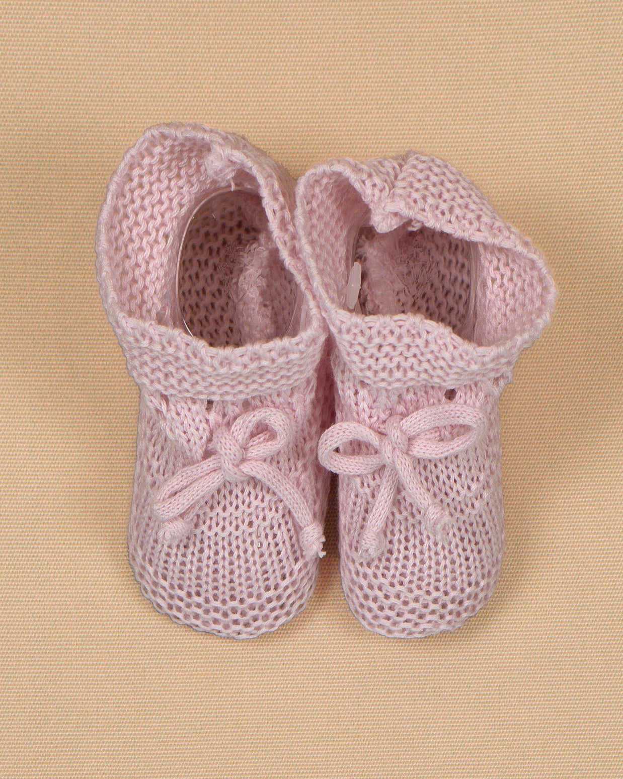 Cotton Knit Baby Booties