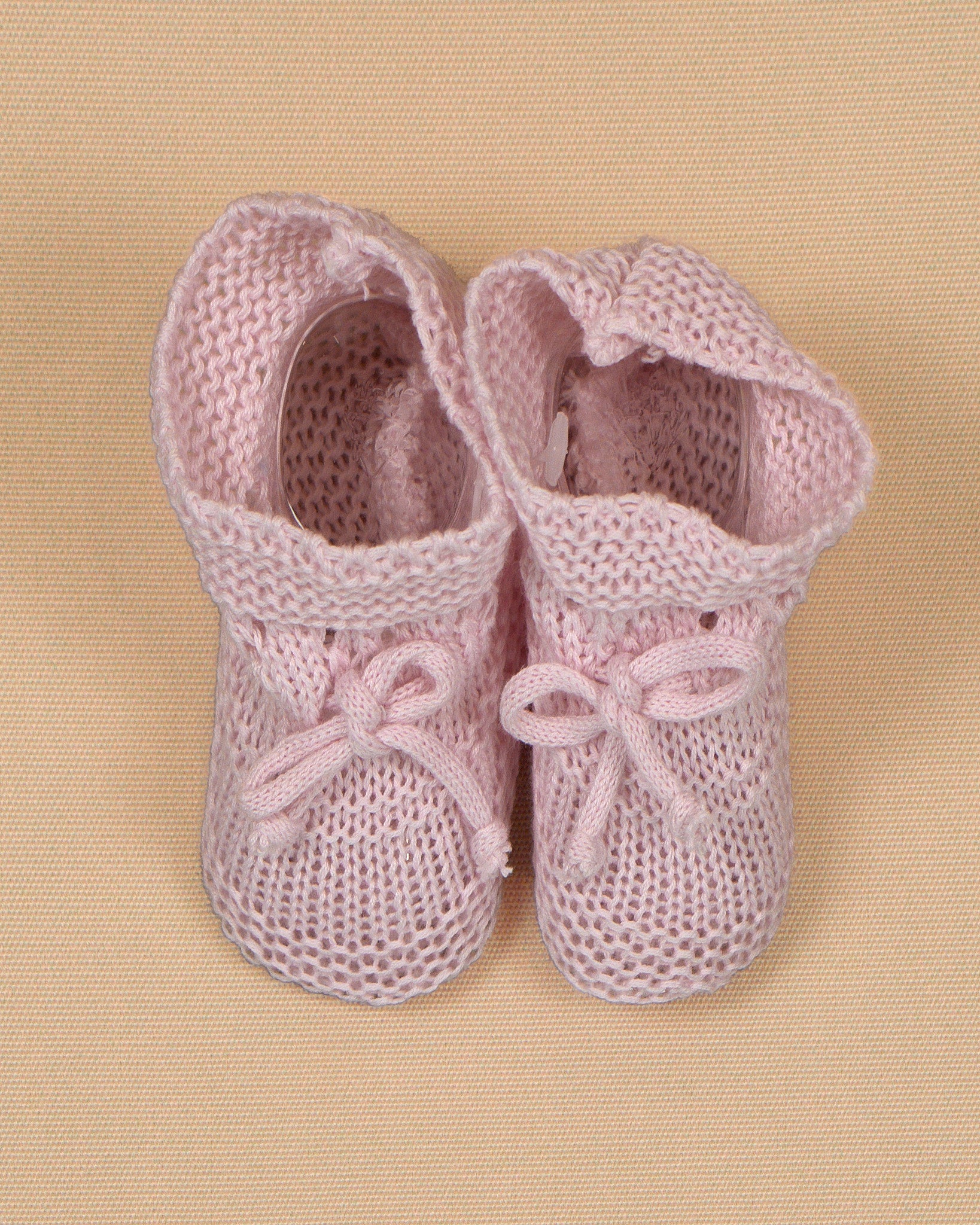 Cotton Knit Baby Booties