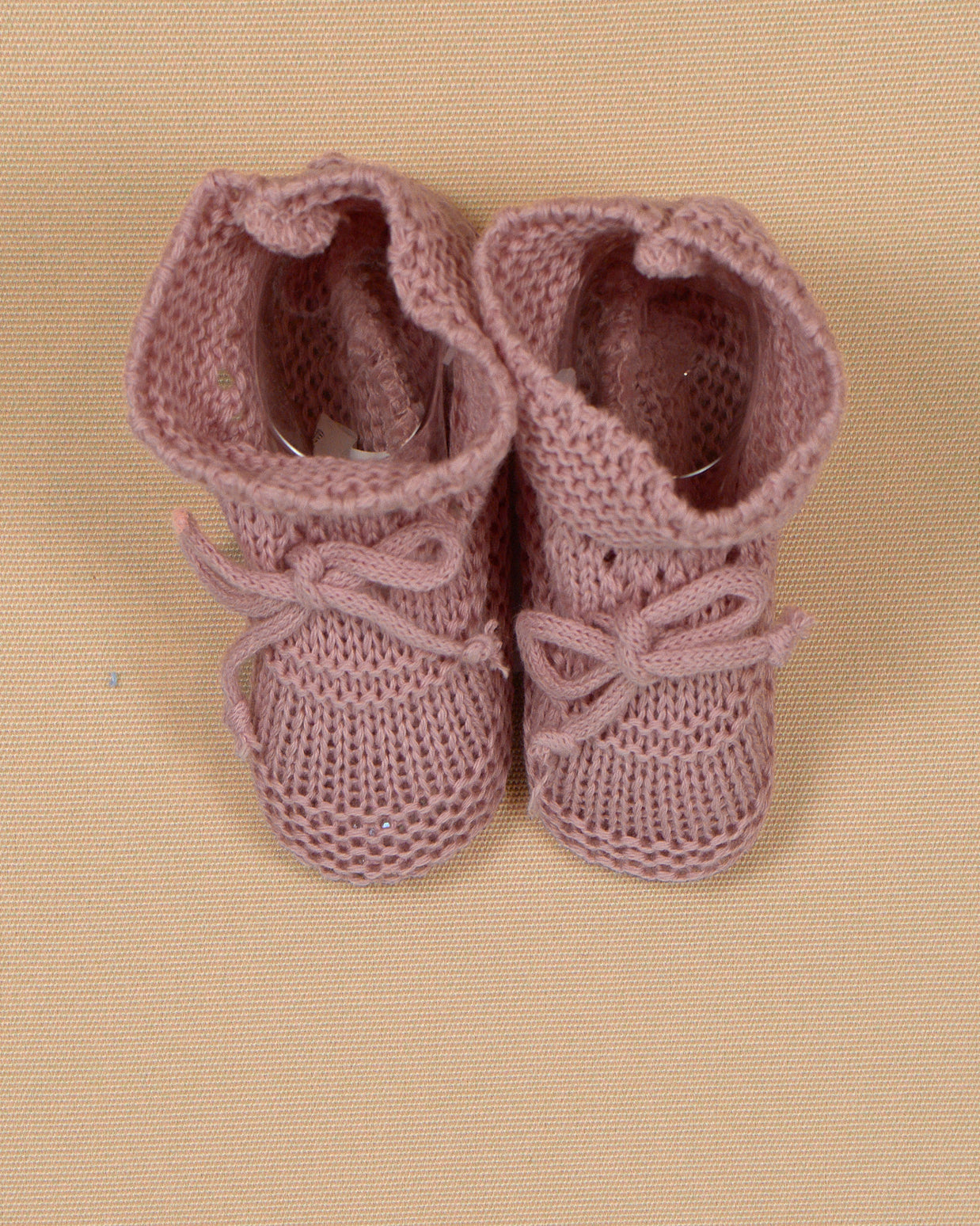 Cotton Knit Baby Booties