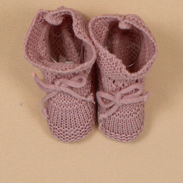 Cotton Knit Baby Booties
