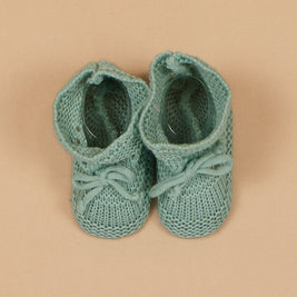 Cotton Knit Baby Booties