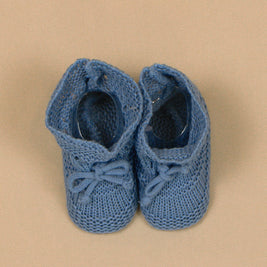Cotton Knit Baby Booties