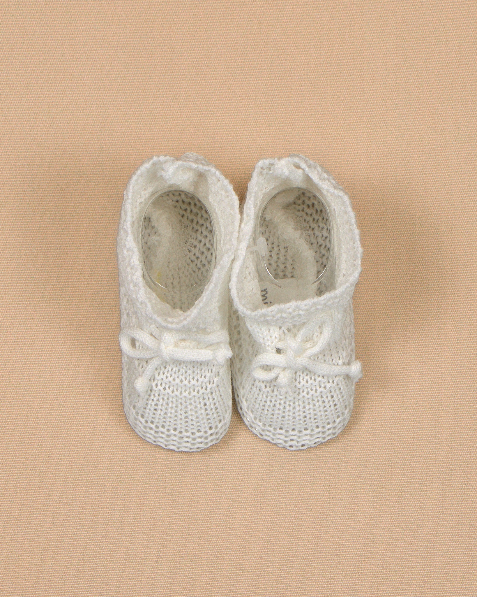 Cotton Knit Baby Booties