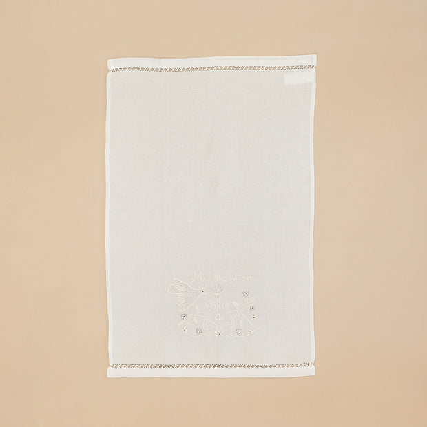Baptism Towel with Dove & Chalice Embroidery