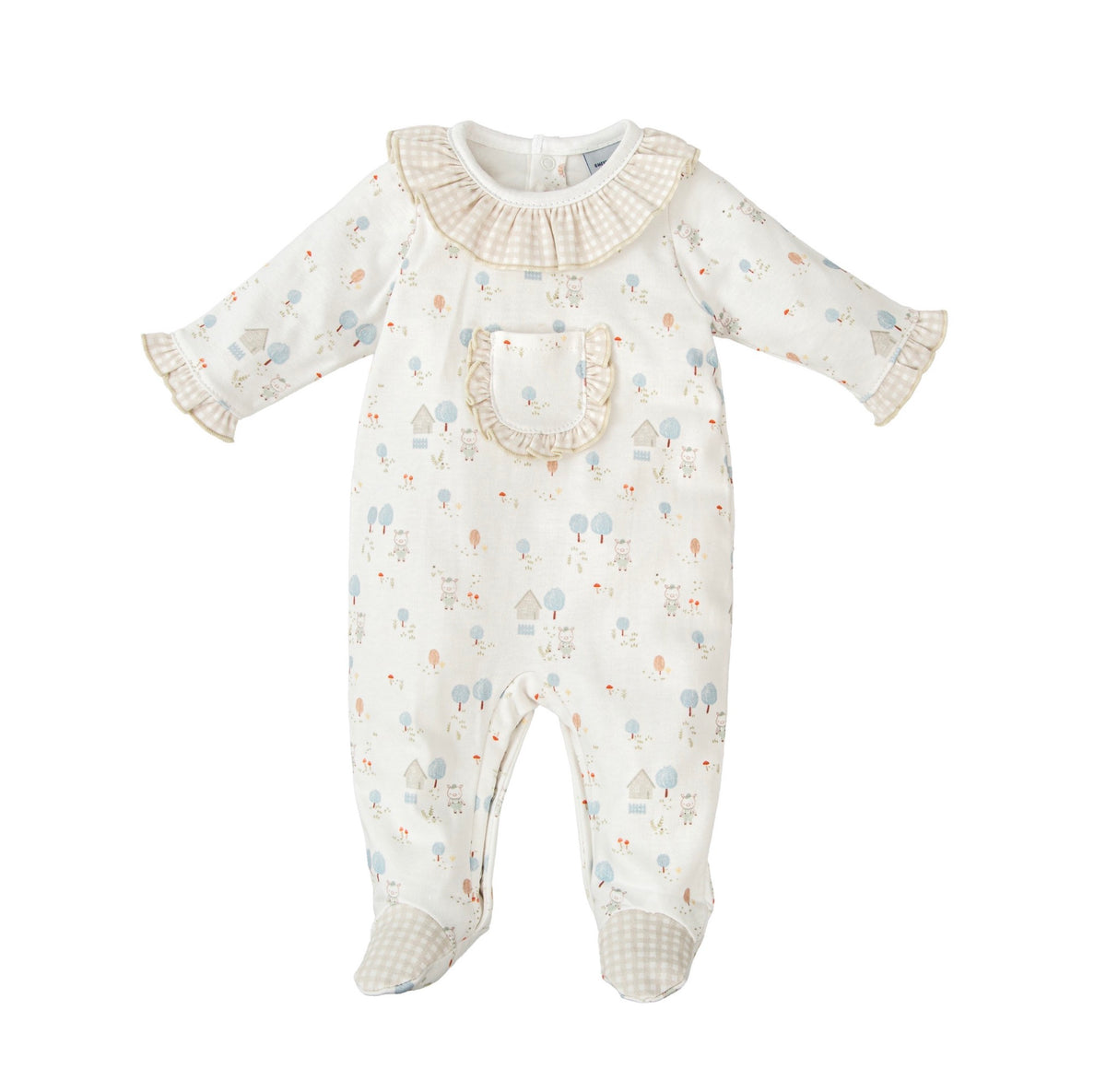 Baby Girl Beige Romper