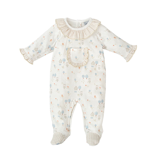 Baby Girl Beige Romper