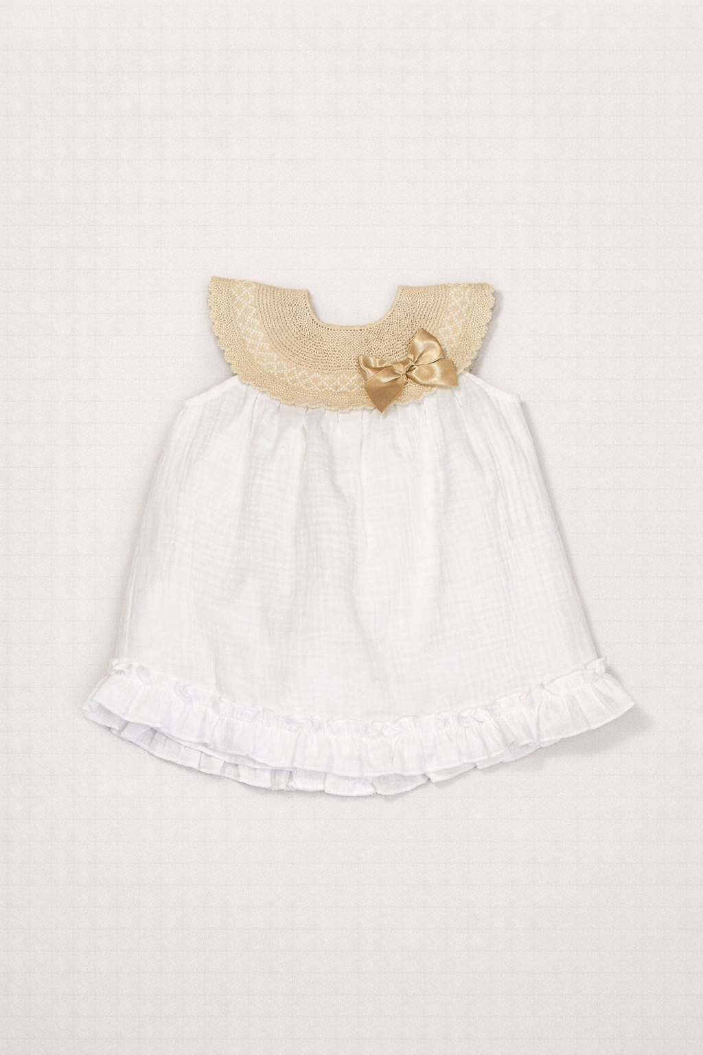 Maria Dress with Yoke & Satin Bow