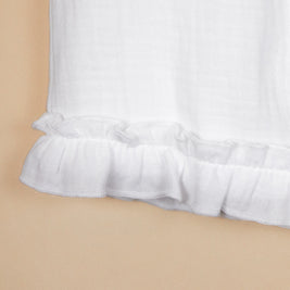 Maria Dress with Yoke & Satin Bow – Knit Booties