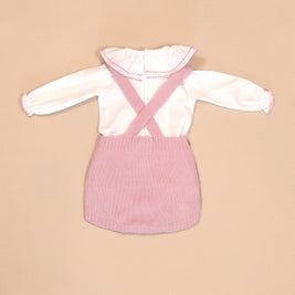 Gabriela Romper with Long Sleeves & Ruffle Collar