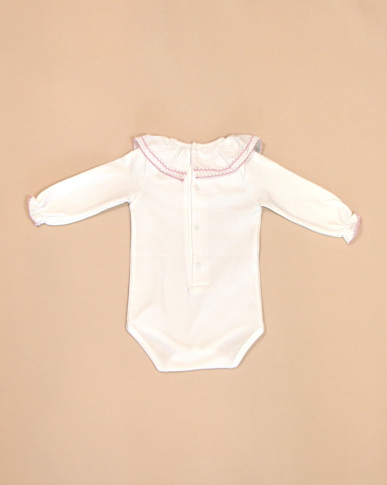 Gabriela Romper with Long Sleeves & Ruffle Collar