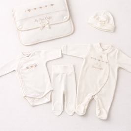 My First Outfit 5-Piece Cream Set