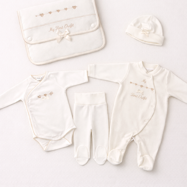 My First Outfit 5-Piece Cream Set