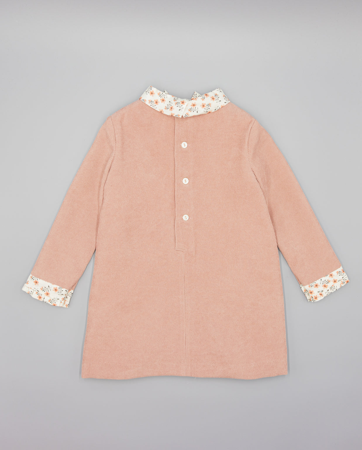 Blush Vintage Bow Collar Girls Dress