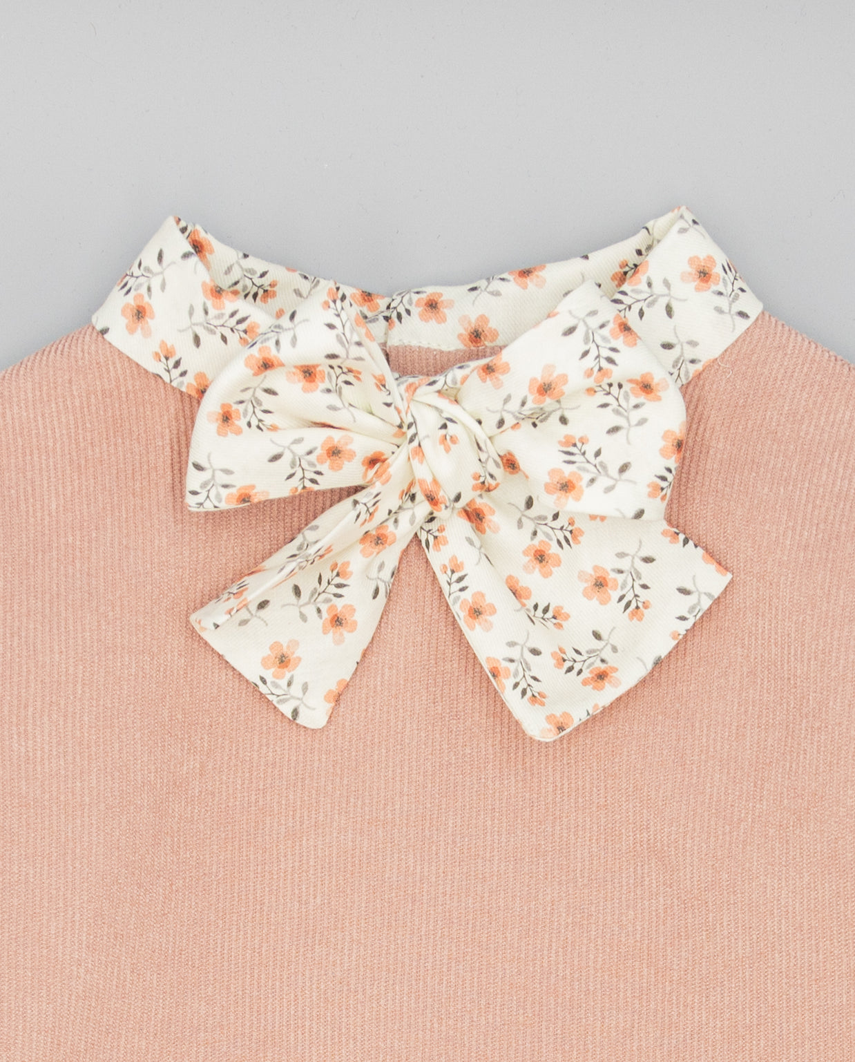 Blush Vintage Bow Collar Girls Dress