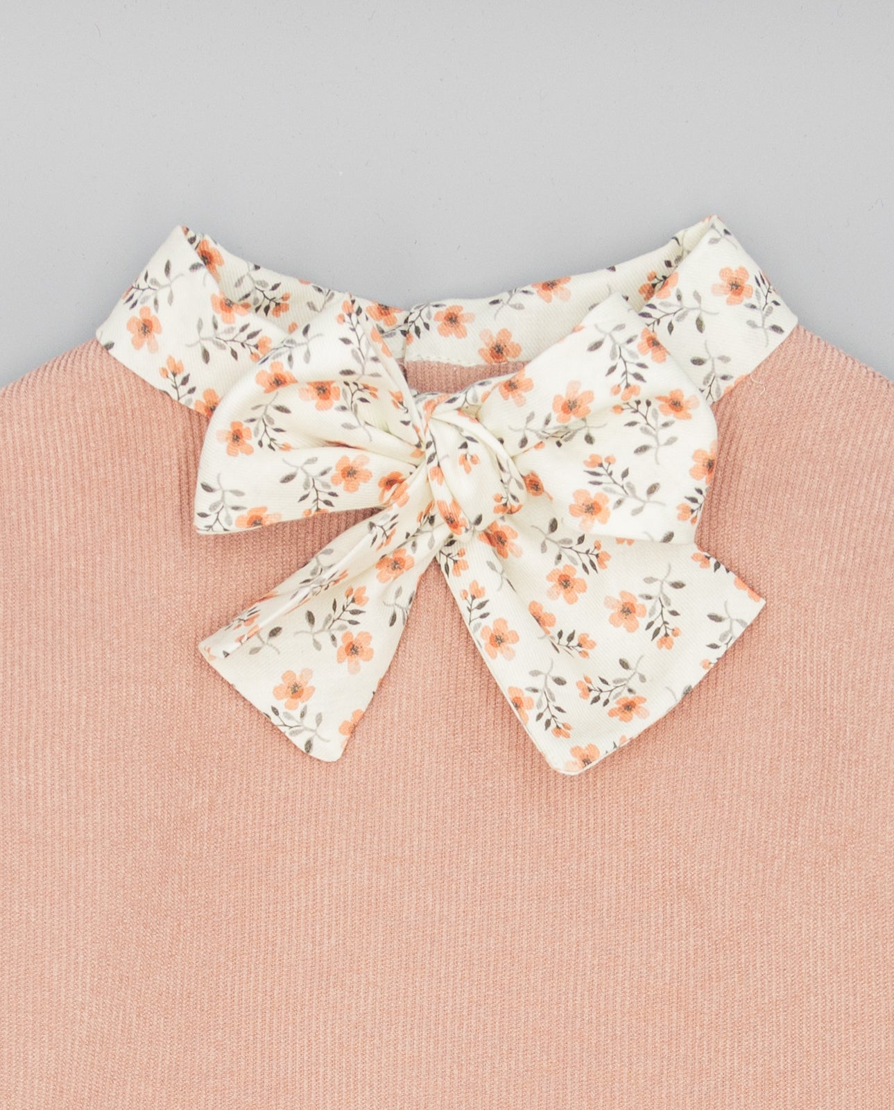 Blush Vintage Bow Collar Girls Dress