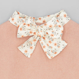 Blush Vintage Bow Collar Girls Dress