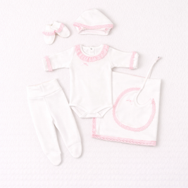 Ruffle 6 Piece Set Cotton Bundle