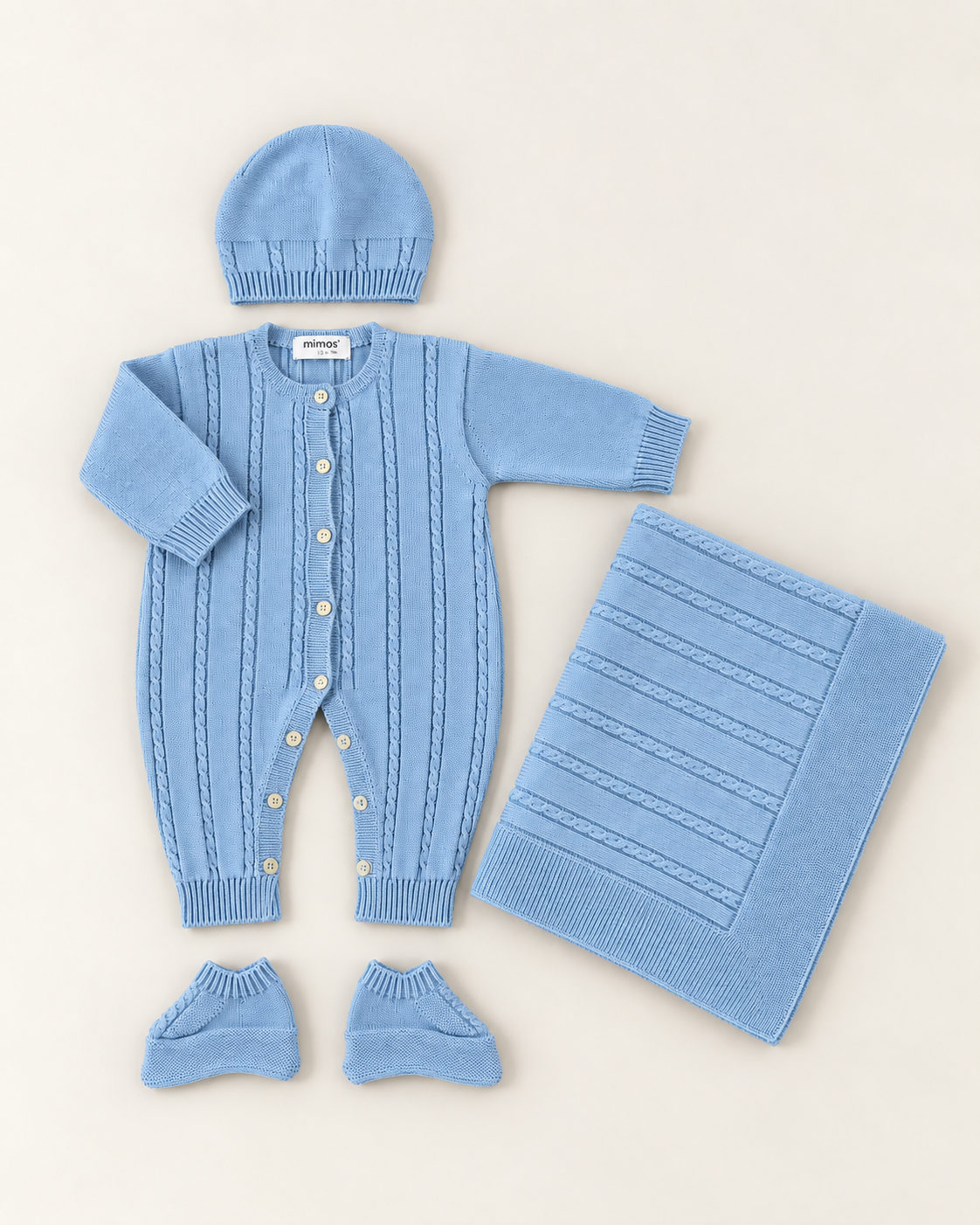 4 Piece Cotton Baby Gift Set